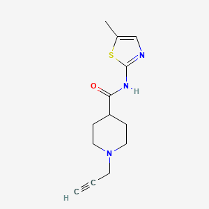 N-(5-methyl-1,3-thiazol-2-yl)-1-prop-2-ynylpiperidine-4-carboxamide - 1389067-96-2