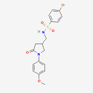 4-bromo-N-((1-(4-methoxyphenyl)-5-oxopyrrolidin-3-yl)methyl)benzenesulfonamide - 954604-70-7