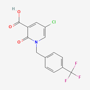 5-Chloro-2-Oxo-1-[4-(Trifluoromethyl)Benzyl]-1,2-Dihydro-3-Pyridinecarboxylic Acid - 338977-66-5