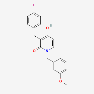 3-(4-fluorobenzyl)-4-hydroxy-1-(3-methoxybenzyl)-2(1H)-pyridinone - 478247-86-8