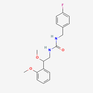 1-[(4-fluorophenyl)methyl]-3-[2-methoxy-2-(2-methoxyphenyl)ethyl]urea - 1705797-57-4