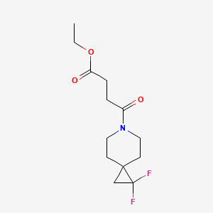 Ethyl 4-(1,1-difluoro-6-azaspiro[2.5]octan-6-yl)-4-oxobutanoate - 2309779-98-2