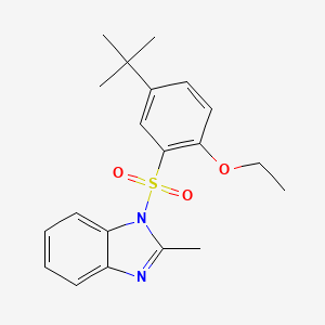 1-(5-Tert-butyl-2-ethoxyphenyl)sulfonyl-2-methylbenzimidazole - 881478-09-7