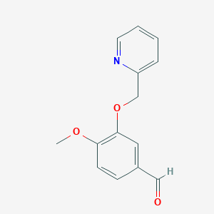 4-Methoxy-3-(pyridin-2-ylmethoxy)benzaldehyde - 923133-01-1