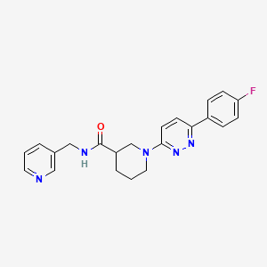 1-(6-(4-fluorophenyl)pyridazin-3-yl)-N-(pyridin-3-ylmethyl)piperidine-3-carboxamide - 1105213-99-7