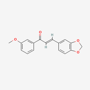 (2E)-3-(2H-1,3-Benzodioxol-5-yl)-1-(3-methoxyphenyl)prop-2-en-1-one - 508169-92-4