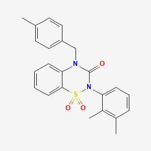 2-(2,3-dimethylphenyl)-4-(4-methylbenzyl)-2H-1,2,4-benzothiadiazin-3(4H)-one 1,1-dioxide - 942033-94-5