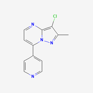 3-Chloro-2-methyl-7-(4-pyridinyl)pyrazolo[1,5-a]pyrimidine - 439097-29-7