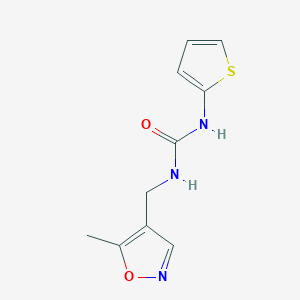 1-((5-Methylisoxazol-4-yl)methyl)-3-(thiophen-2-yl)urea - 2034245-57-1
