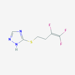 3-[(3,4,4-trifluoro-3-butenyl)sulfanyl]-1H-1,2,4-triazole - 343374-88-9