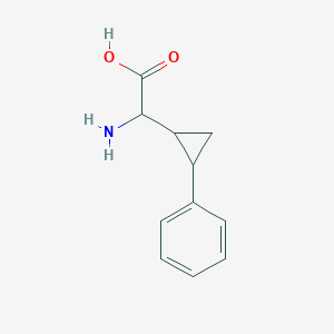 2-Amino-2-(2-phenylcyclopropyl)acetic acid - 143169-59-9