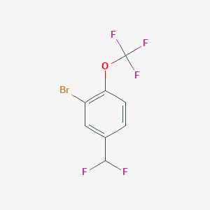 2-Bromo-4-(difluoromethyl)-1-(trifluoromethoxy)benzene - 2166881-48-5