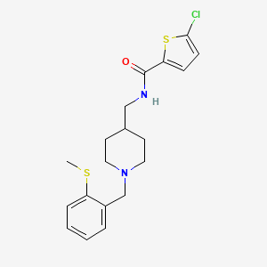 5-chloro-N-((1-(2-(methylthio)benzyl)piperidin-4-yl)methyl)thiophene-2-carboxamide - 1235362-25-0