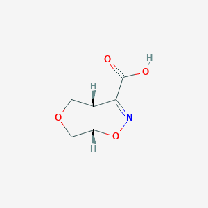 (3As,6aS)-3a,4,6,6a-tetrahydrofuro[3,4-d][1,2]oxazole-3-carboxylic acid - 2648851-86-7