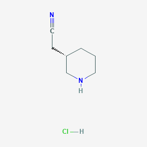 (S)-2-(piperidin-3-yl)acetonitrile HCl - 1693757-39-9