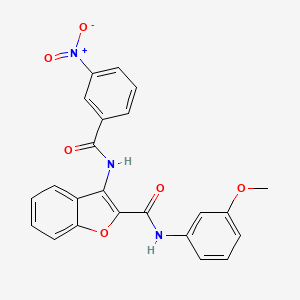 N-(3-methoxyphenyl)-3-(3-nitrobenzamido)benzofuran-2-carboxamide - 887894-76-0