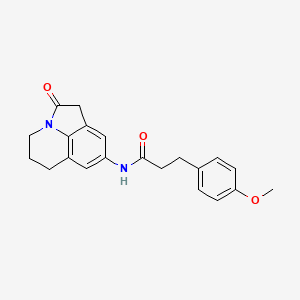 3-(4-methoxyphenyl)-N-(2-oxo-2,4,5,6-tetrahydro-1H-pyrrolo[3,2,1-ij]quinolin-8-yl)propanamide - 898454-36-9