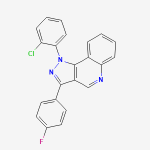 1-(2-chlorophenyl)-3-(4-fluorophenyl)-1H-pyrazolo[4,3-c]quinoline - 932519-12-5