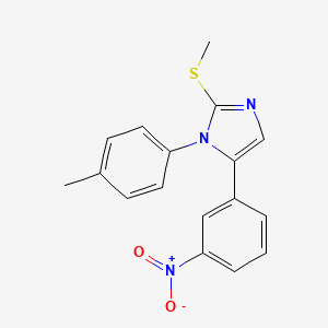 2-(methylthio)-5-(3-nitrophenyl)-1-(p-tolyl)-1H-imidazole - 1234870-68-8