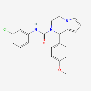 N-(3-chlorophenyl)-1-(4-methoxyphenyl)-3,4-dihydropyrrolo[1,2-a]pyrazine-2(1H)-carboxamide - 900002-18-8