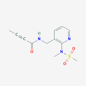 N-((2-(N-methylmethylsulfonamido)pyridin-3-yl)methyl)but-2-ynamide - 2097867-09-7