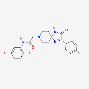 N-(2,5-difluorophenyl)-2-[2-(4-methylphenyl)-3-oxo-1,4,8-triazaspiro[4.5]dec-1-en-8-yl]acetamide - 932475-92-8