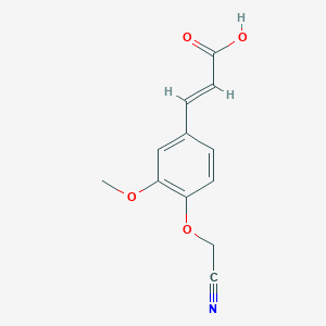 (2E)-3-[4-(cyanomethoxy)-3-methoxyphenyl]prop-2-enoic acid - 565191-96-0