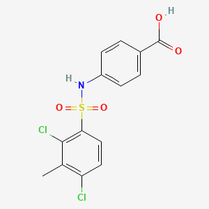 4-(2,4-Dichloro-3-methylbenzenesulfonamido)benzoic acid - 1018128-04-5