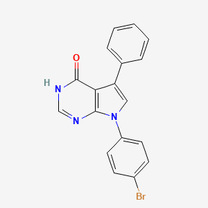 7-(4-bromophenyl)-5-phenyl-7H-pyrrolo[2,3-d]pyrimidin-4-ol - 220835-18-7