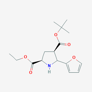 4-tert-butyl 2-ethyl (2R,4R)-5-(furan-2-yl)pyrrolidine-2,4-dicarboxylate - 1420651-64-4