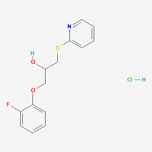 1-(2-Fluorophenoxy)-3-(pyridin-2-ylthio)propan-2-ol hydrochloride - 1331239-51-0