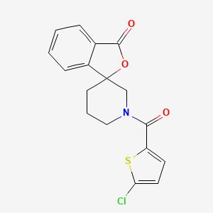1'-(5-chlorothiophene-2-carbonyl)-3H-spiro[isobenzofuran-1,3'-piperidin]-3-one - 1797890-64-2