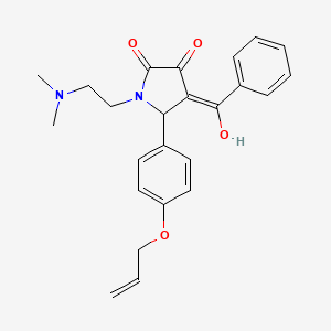 5-(4-(allyloxy)phenyl)-4-benzoyl-1-(2-(dimethylamino)ethyl)-3-hydroxy-1H-pyrrol-2(5H)-one - 618084-83-6