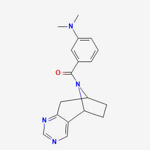 (3-(dimethylamino)phenyl)((5R,8S)-6,7,8,9-tetrahydro-5H-5,8-epiminocyclohepta[d]pyrimidin-10-yl)methanone - 2058729-80-7