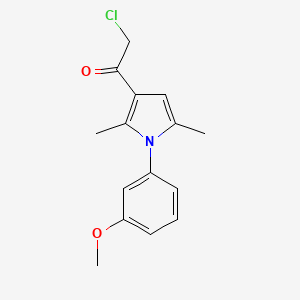 2-Chloro-1-[1-(3-methoxy-phenyl)-2,5-dimethyl-1H-pyrrol-3-yl]-ethanone - 879058-38-5