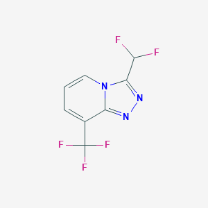 3-(difluoromethyl)-8-(trifluoromethyl)-[1,2,4]triazolo[4,3-a]pyridine - 477871-44-6