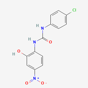 1-(4-Chlorophenyl)-3-(2-hydroxy-4-nitrophenyl)urea - 94054-16-7
