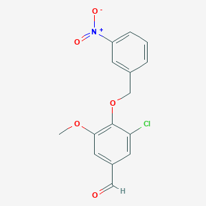 3-Chloro-5-methoxy-4-[(3-nitrobenzyl)oxy]benzaldehyde - 428502-97-0
