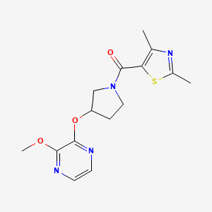 (2,4-Dimethylthiazol-5-yl)(3-((3-methoxypyrazin-2-yl)oxy)pyrrolidin-1-yl)methanone - 2034253-70-6