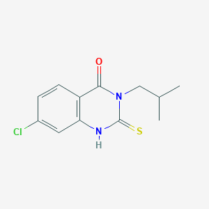 7-Chloro-3-(2-methylpropyl)-2-sulfanyl-3,4-dihydroquinazolin-4-one - 731827-21-7