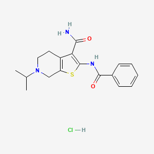 2-Benzamido-6-isopropyl-4,5,6,7-tetrahydrothieno[2,3-c]pyridine-3-carboxamide hydrochloride - 1216899-53-4