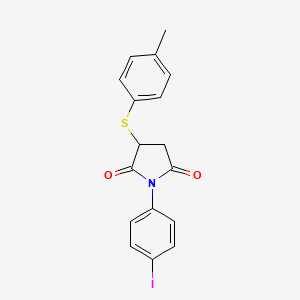 1-(4-iodophenyl)-3-[(4-methylphenyl)sulfanyl]dihydro-1H-pyrrole-2,5-dione - 306732-15-0