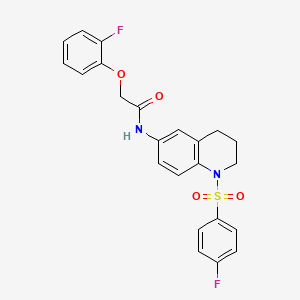 2-(2-fluorophenoxy)-N-(1-((4-fluorophenyl)sulfonyl)-1,2,3,4-tetrahydroquinolin-6-yl)acetamide - 1005293-81-1