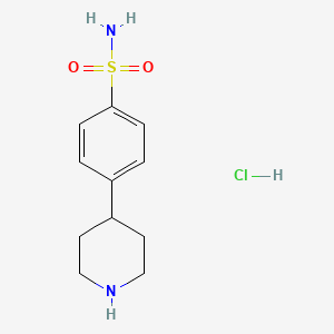 4-(Piperidin-4-yl)benzene-1-sulfonamide hydrochloride - 2138571-44-3