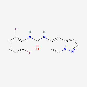 1-(2,6-Difluorophenyl)-3-(pyrazolo[1,5-a]pyridin-5-yl)urea - 2034403-42-2