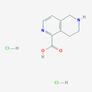 5,6,7,8-Tetrahydro-2,6-naphthyridine-1-carboxylic acid;dihydrochloride - 2416242-86-7