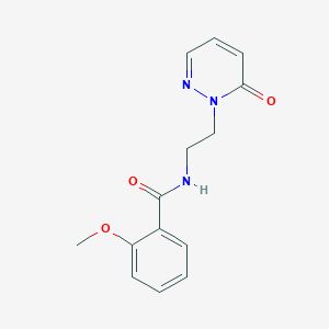 2-methoxy-N-(2-(6-oxopyridazin-1(6H)-yl)ethyl)benzamide - 1049550-91-5