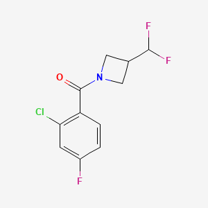 (2-Chloro-4-fluorophenyl)(3-(difluoromethyl)azetidin-1-yl)methanone - 2320524-65-8