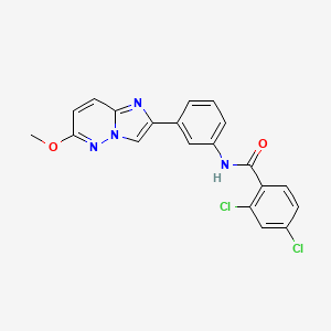 2,4-dichloro-N-(3-(6-methoxyimidazo[1,2-b]pyridazin-2-yl)phenyl)benzamide - 953149-25-2