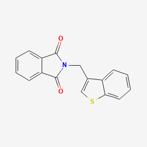 2-(1-Benzothiophen-3-ylmethyl)isoindole-1,3-dione - 23799-55-5